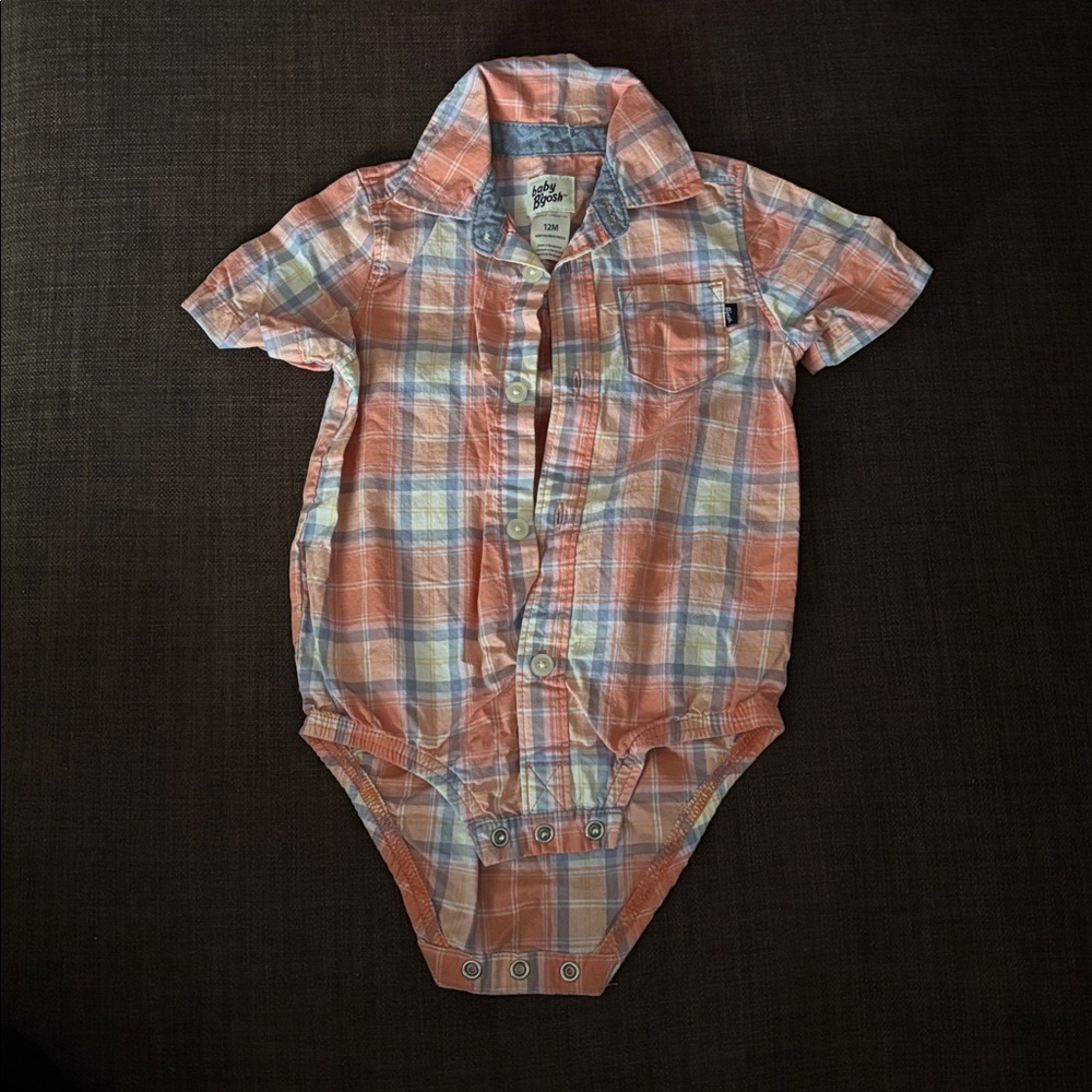 ❤️12M Baby B’gosh Button Up Onesie